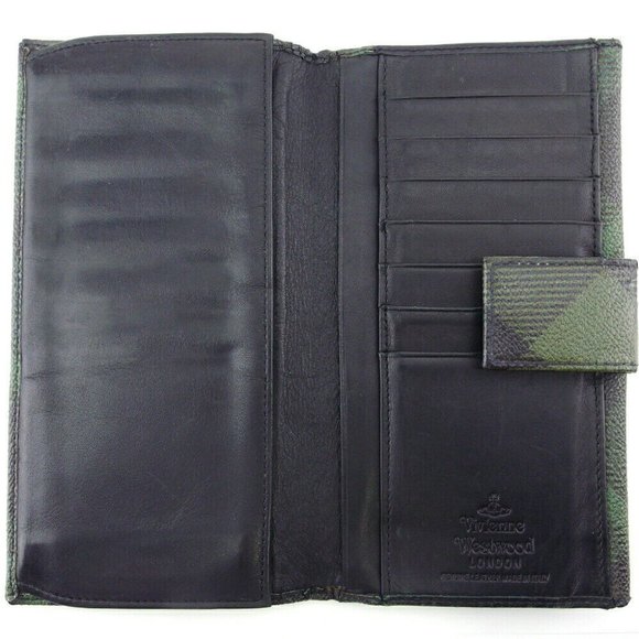 VIVIENNE WESTWOOD Long Wallet Orb PVC x Leather Authentic - Picture 5 of 10